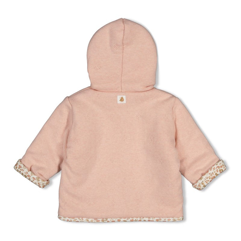 Feetje-Wendejacke mit Kapuze - Fall in Love-Rosa Melange