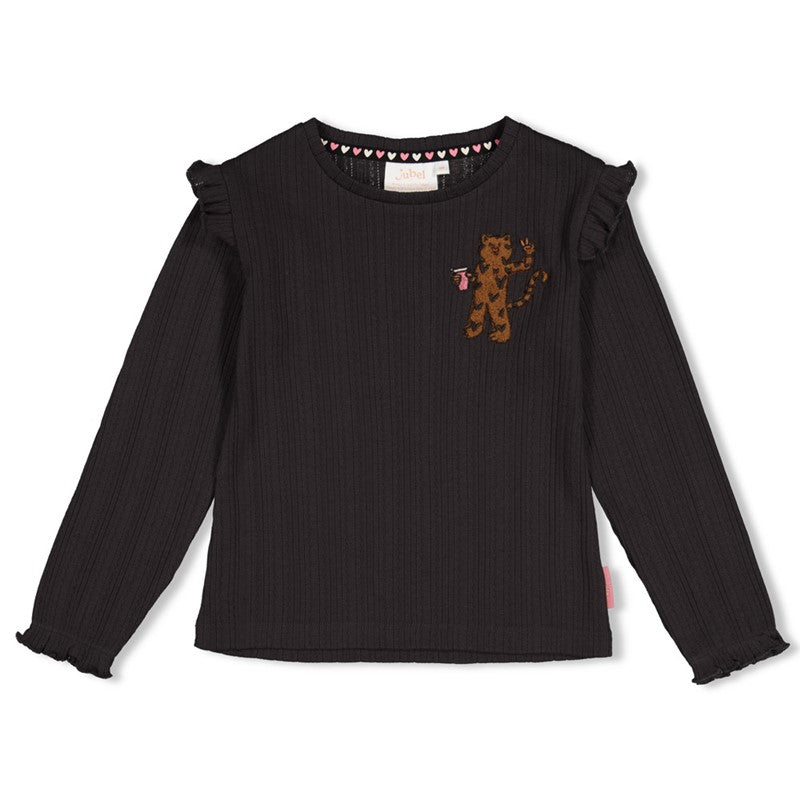 Jubel-Ajour geripptes Longsleeve - City Chic