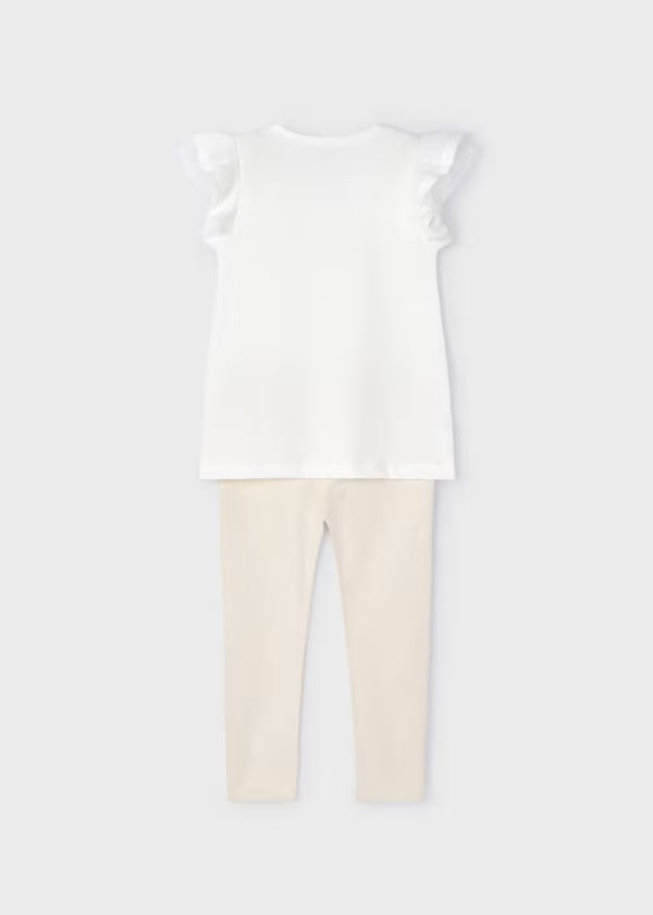 Mayoral-Set Leggings 3D kombiniert-Sesam