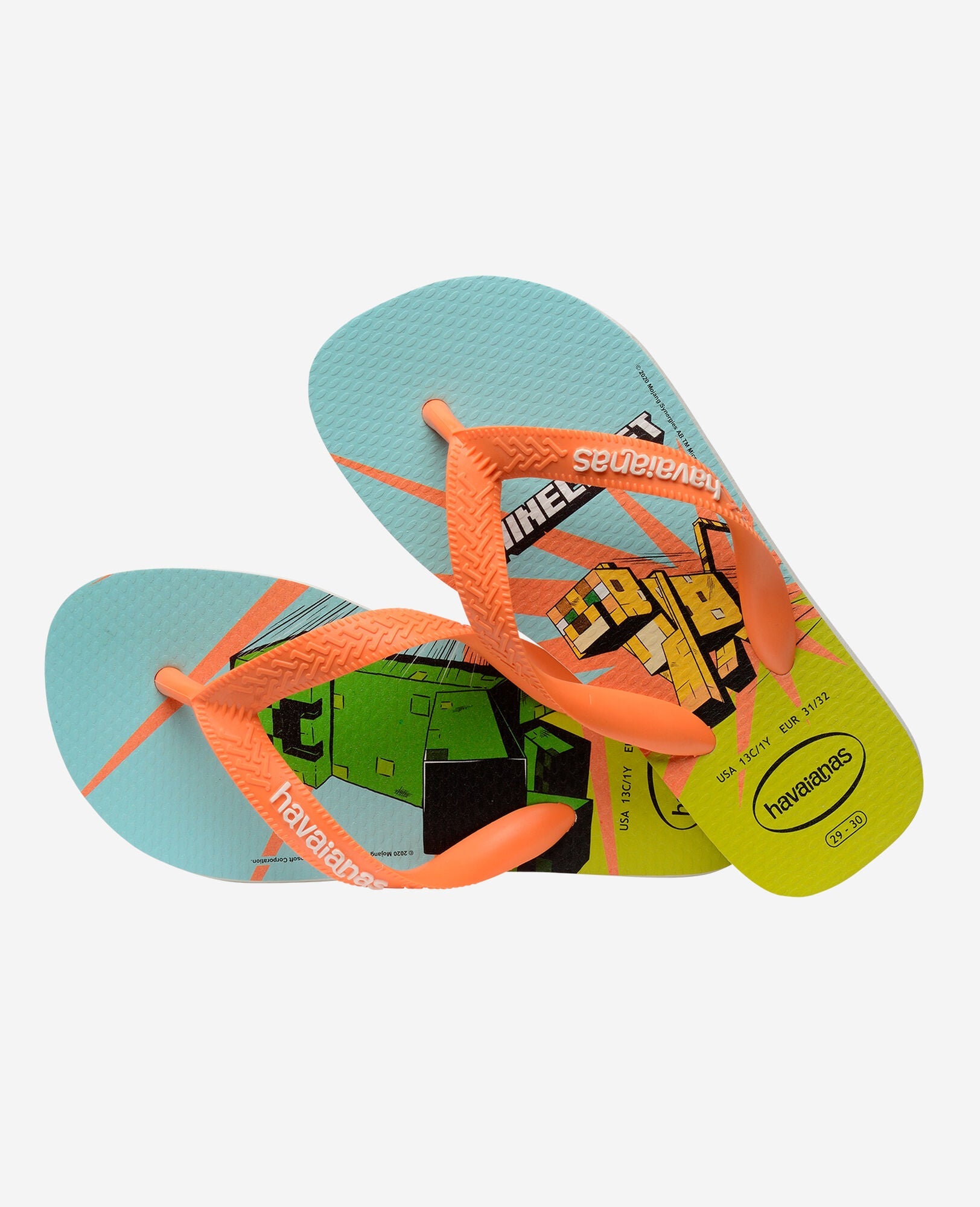Havaianas Kids Minecraft Branco Coral