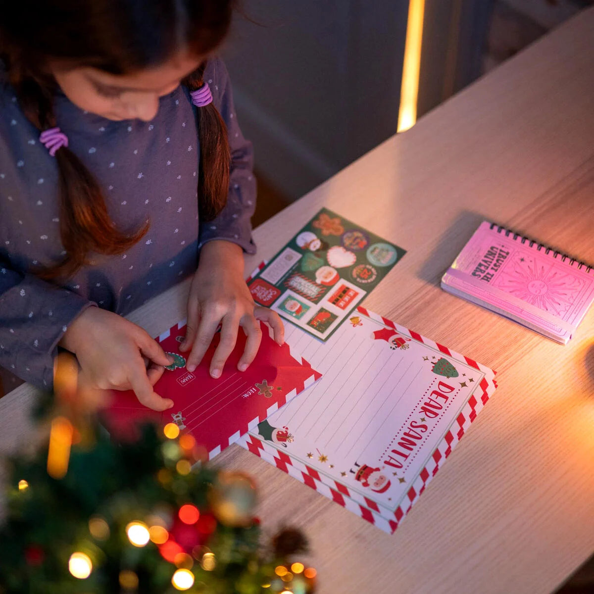 Set für Brief an den Weihnachtsmann