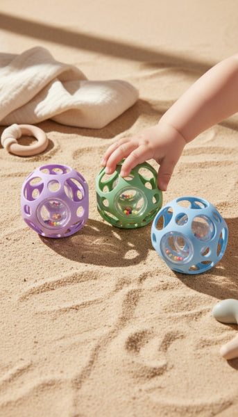 RATTLING SENSORY BALL GREEN