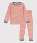 Petit Bateau - SF PYJALONG - BRANDY/MARSHMALLOW