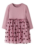Name it - NMFNAGINA LS TULLE DRESS - Lilas
