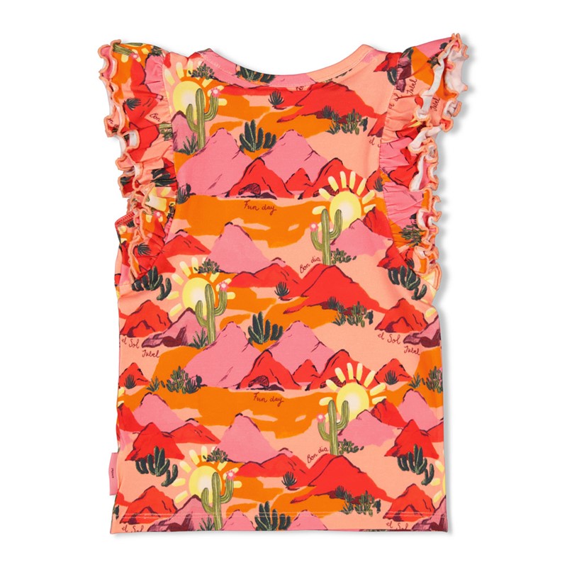 Jubel-T-Shirt AOP - Salsa Sunset-Lachs