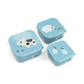 Snackbox-Set 3-er Pack - Tiny farm - Blau