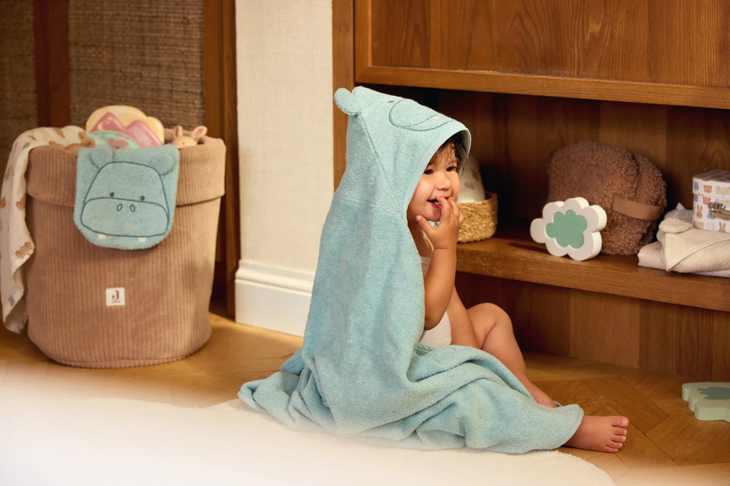 Waschhandschuh Frottee - Animals- Hippo Happy