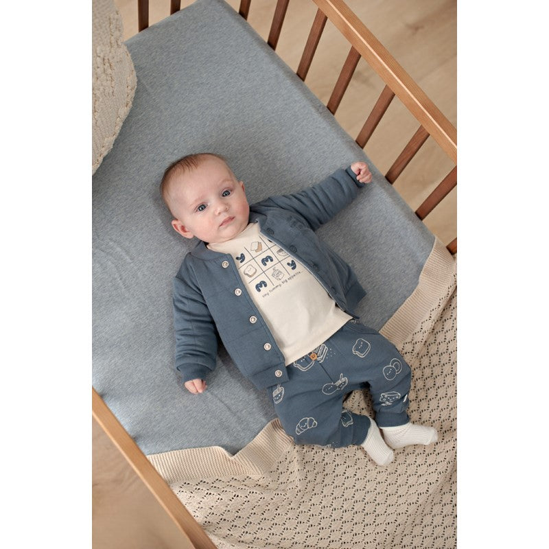 Feetje-Hose AOP - Breakfast Buddy-Blau