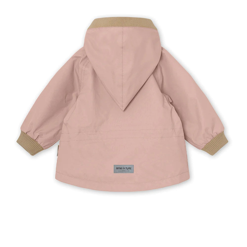 Mini A Ture - Wai fleece lined spring jacket. GRS - Pale Woodrose