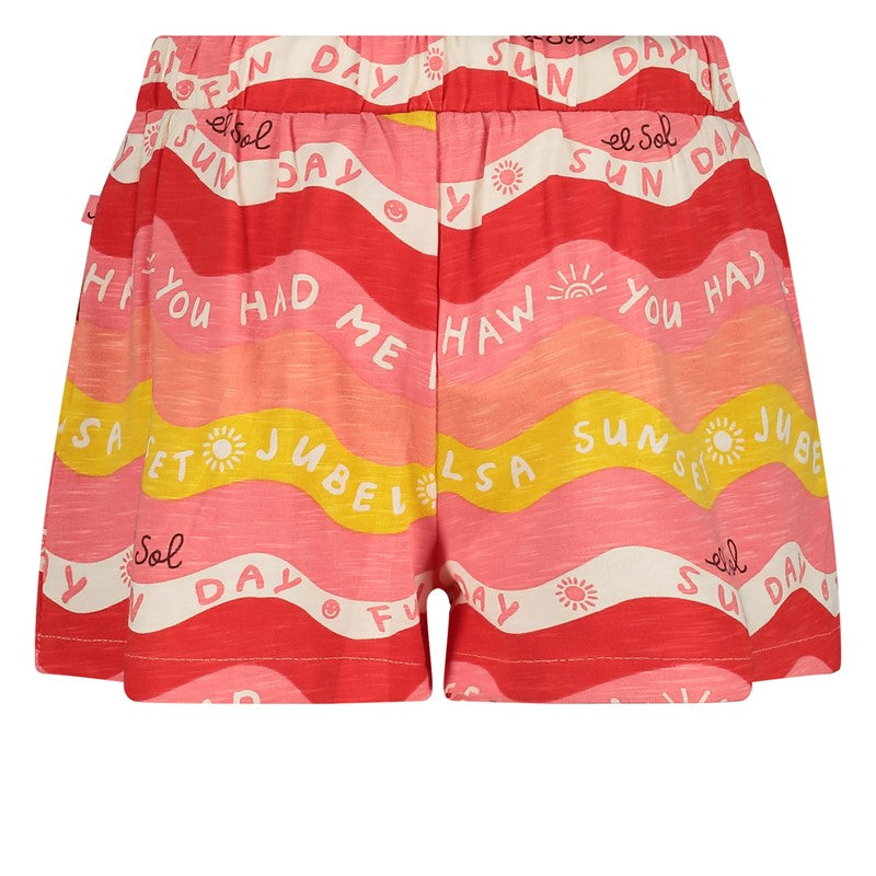 Jubel-Short AOP - Salsa Sunset-Rosa