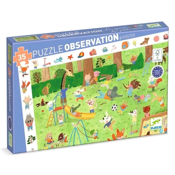 Djeco-Wimmelpuzzle: Spielplatz - 35 Teile