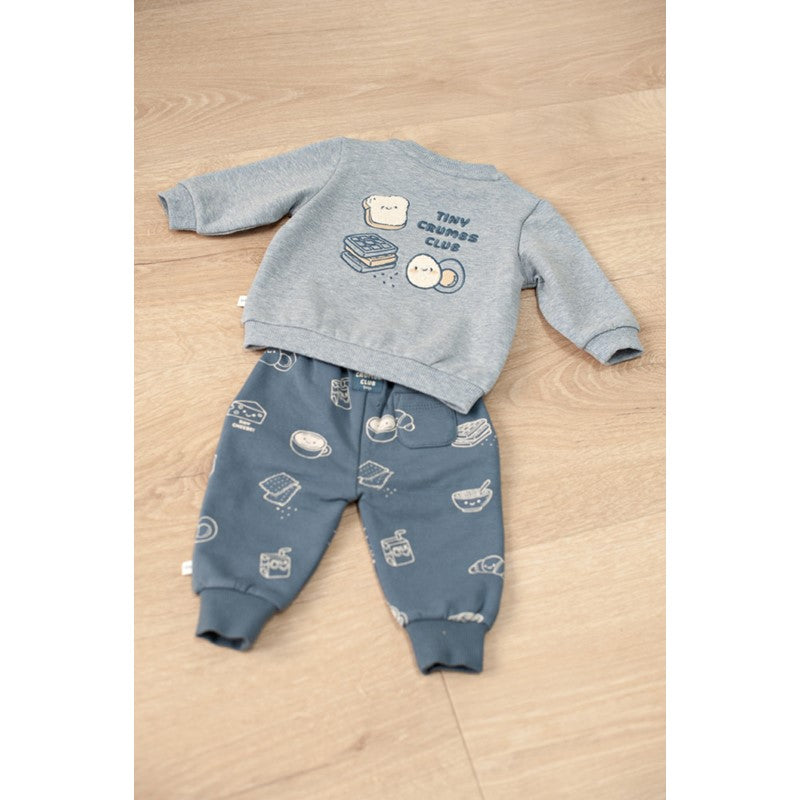 Feetje-Hose AOP - Breakfast Buddy-Blau