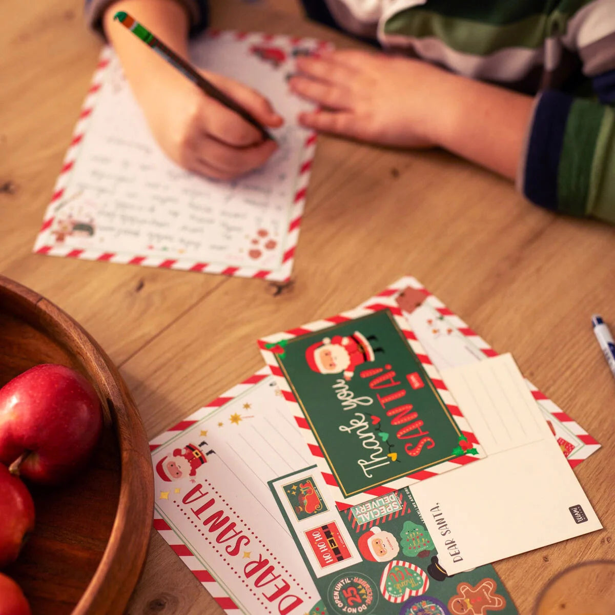 Set für Brief an den Weihnachtsmann