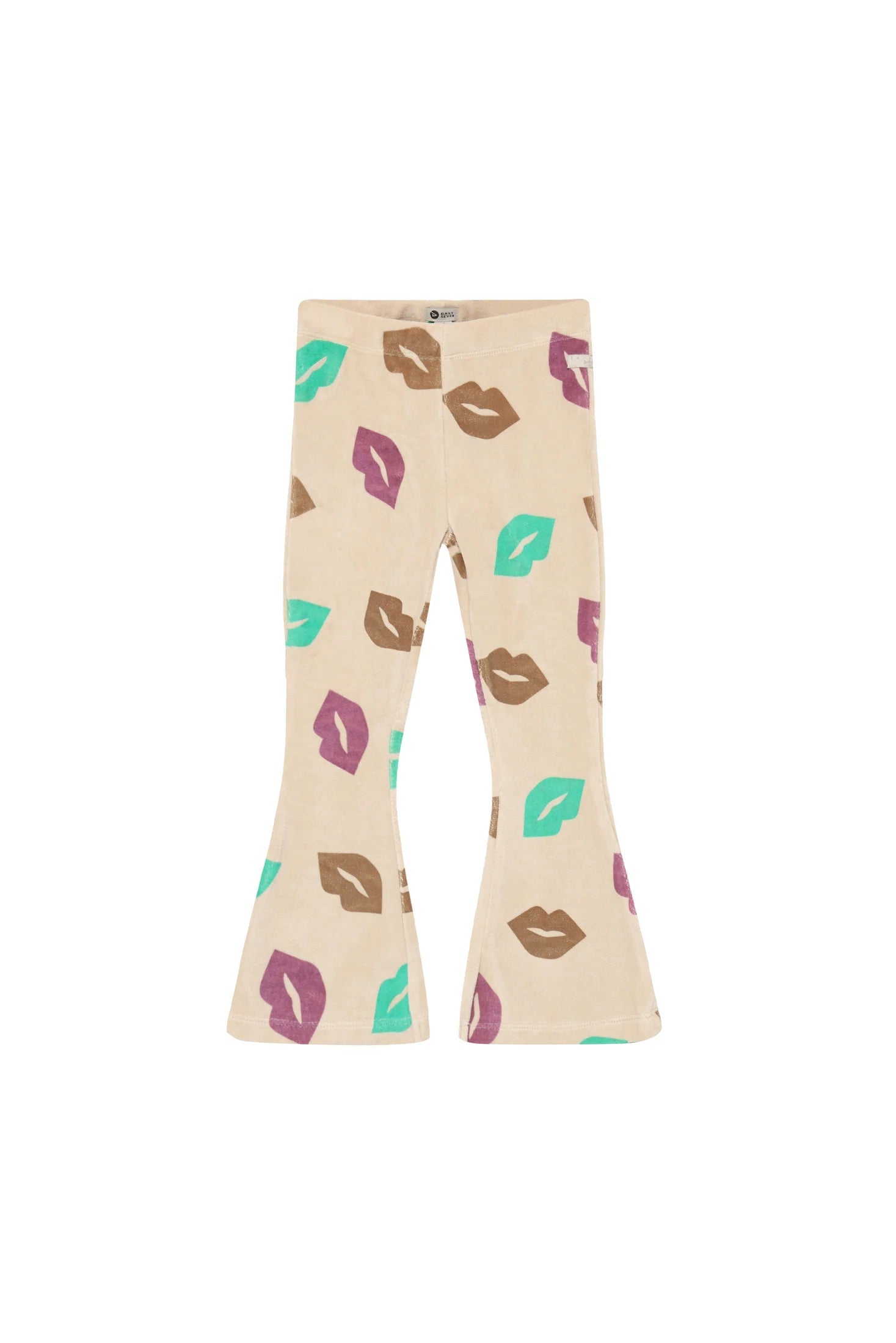 Daily Seven-Trousers Flared Fit - All Over Print - Semolina