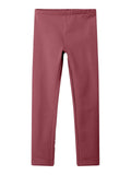 name it - NKFDAVINA SOLID SWE LEGGING  BRU N NOOS - Mauvewood