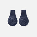 Cloby-Leather Clips Navy Blue-Navy/Stripe