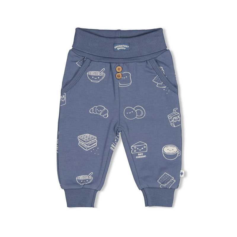 Feetje-Hose AOP - Breakfast Buddy-Blau